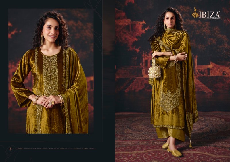 Rang Mahal By Ibiza Viscose Velvet Salwar Kameez